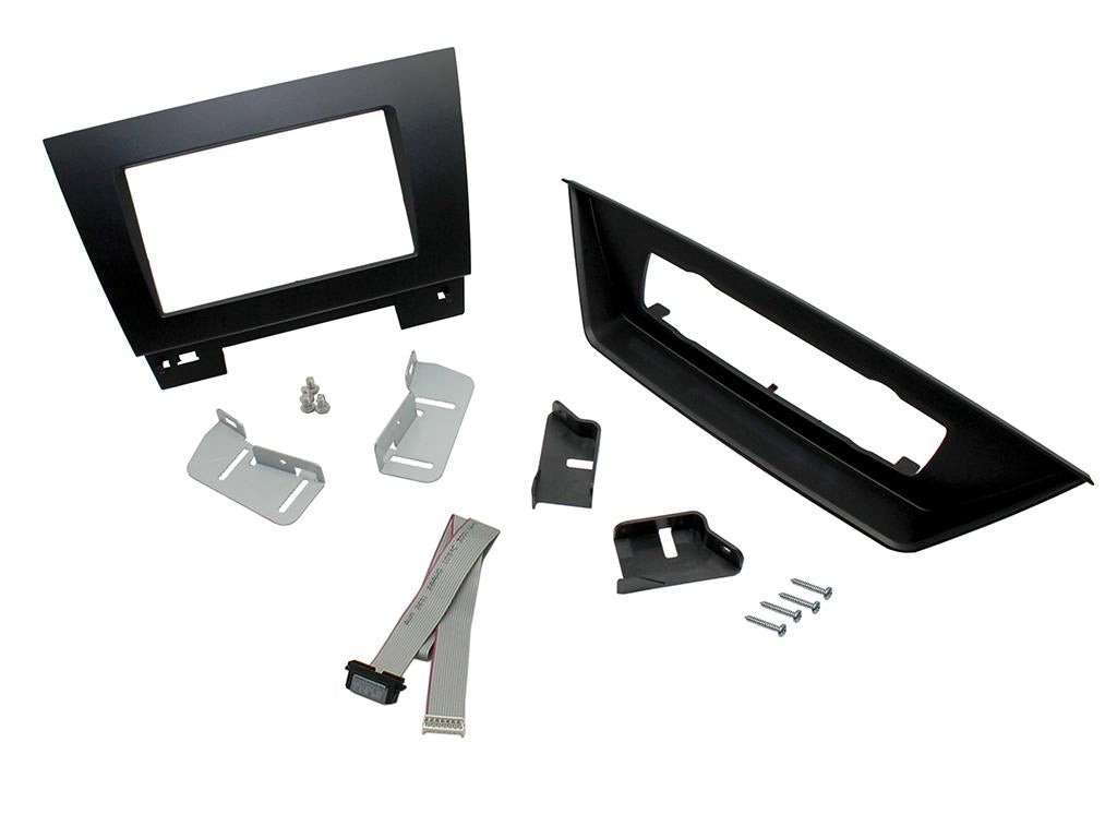 Connects2 CT23BM12 Black BMW X1 Double-DIN Fascia – Auto Climate, Cutting Required