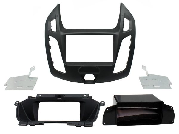 Connects2 CT23FD48 Black Transit Connect Double-DIN Fascia – Oval Radio