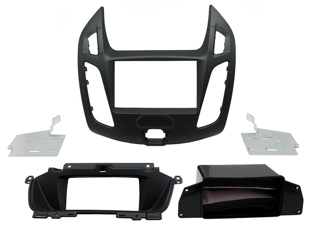 Connects2 CT23FD48 Black Transit Connect Double-DIN Fascia – Oval Radio