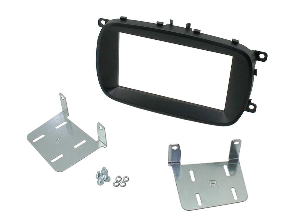 Connects2 CT23FT22 Black Fiat 500X Double-DIN Fascia – Maximum Depth 145mm
