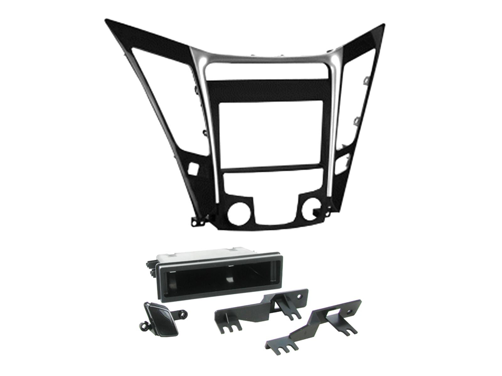 Connects2 CT23HY14 Black Sonata Double-DIN Fascia – Manual Climate Only