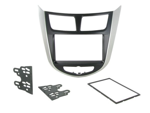 Connects2 CT23HY20 Black/Silver Hyundai Double-DIN Fascia