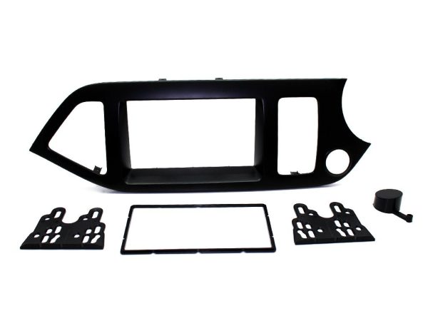 Connects2 CT23KI30 Black Picanto Double-DIN Fascia