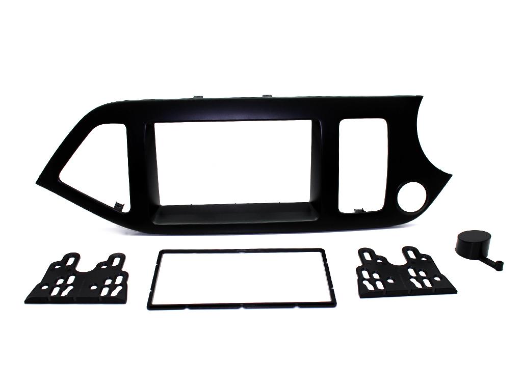 Connects2 CT23KI30 Black Picanto Double-DIN Fascia