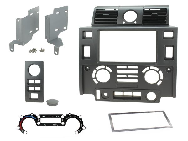 Connects2 CT23LR07 Defender Double DIN Fascia — Matt Black / Dash Modification Required