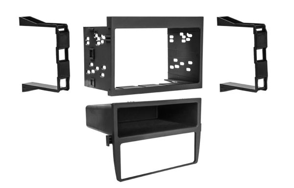 Connects2 CT23PO06 Matt-Black Porsche 996/986 Double-DIN Fascia – Dashboard Cutting Required