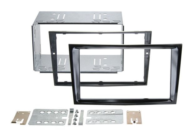 Connects2 CT23VX36 Piano-Black Vauxhall Double-DIN Fascia – Centre Crease