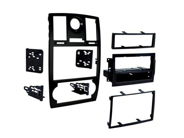 Connects2 CT24CH16 Chrysler 300C Single/Double-DIN Fascia Kit — Black
