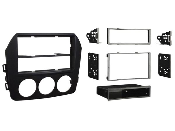 Connects2 CT24MZ20 Matte Black Single/Double-DIN Fascia for Mazda MX-5
