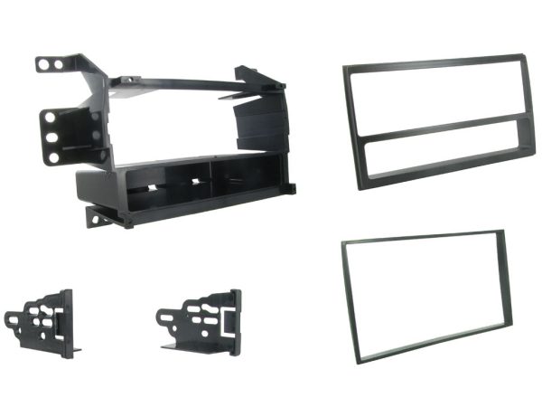 Connects2 CT24NS11 Matte Black Single/Double-DIN Fascia for Nissan