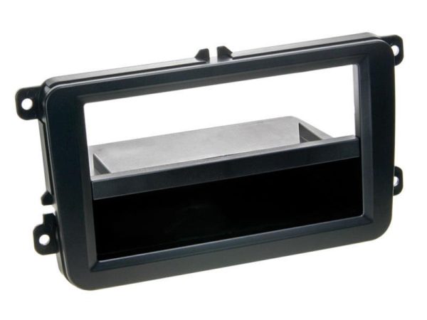 Connects2 CT24VW18 Volkswagen, SEAT and Skoda Single-DIN Fascia with Pocket — Matte Black