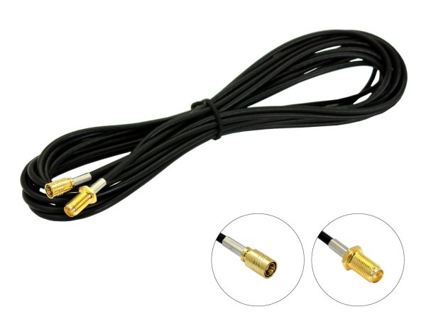 Connects2 CT27AA126 5m Female SMA to Female SMB Aerial Cable