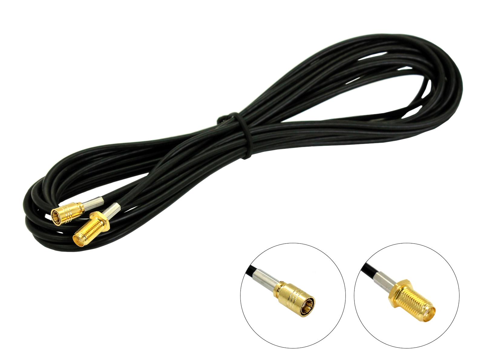Connects2 CT27AA126 5m Female SMA to Female SMB Aerial Cable