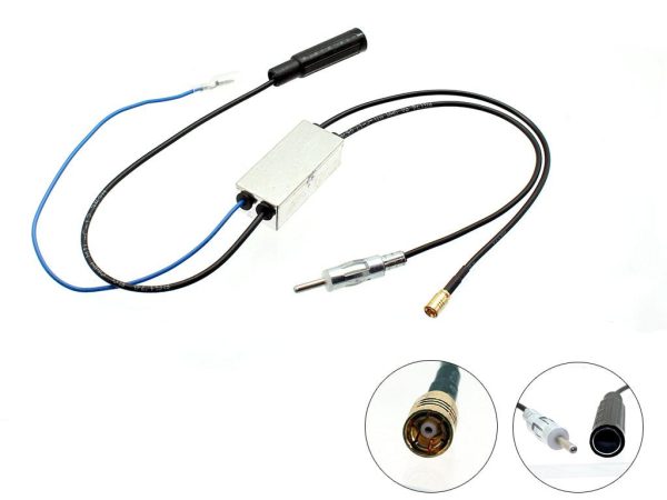 Connects2 CT27AA136 DIN to DIN / SMB DAB Splitter — Non-Amplified Aerials Only