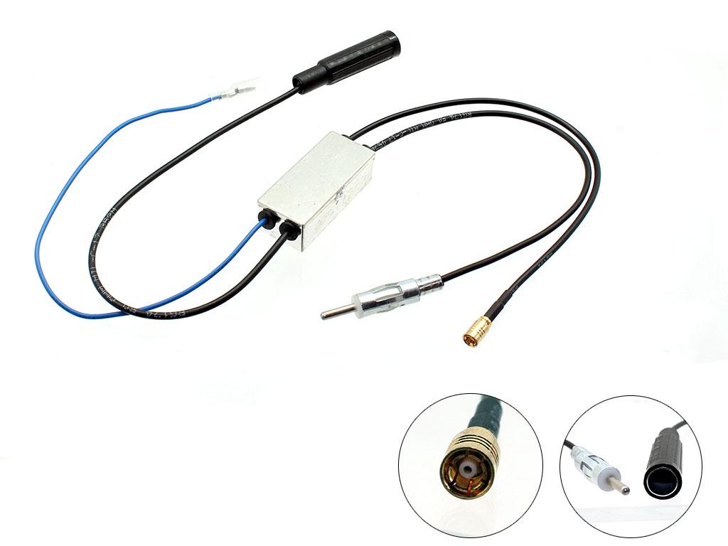 Connects2 CT27AA136 DIN to DIN / SMB DAB Splitter — Non-Amplified Aerials Only