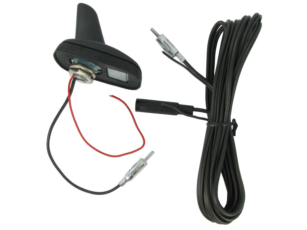 Connects2 CT27UV25 Amplified AM/FM Shark-Fin Roof Antenna — 4.5m