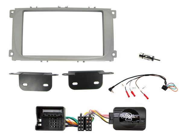 Connects2 CTKFD51 Ford Focus / Mondeo oval-radio fitting kit – silver