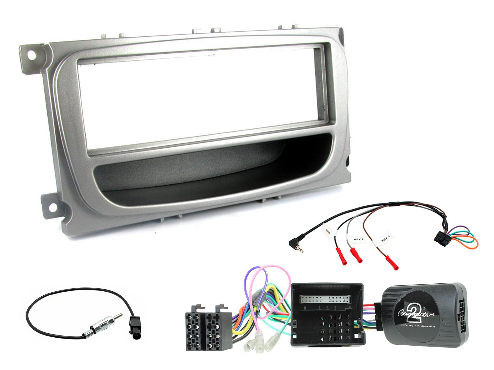 Connects2 CTKFD60 Silver Single-DIN Fitting Kit for Ford Mondeo