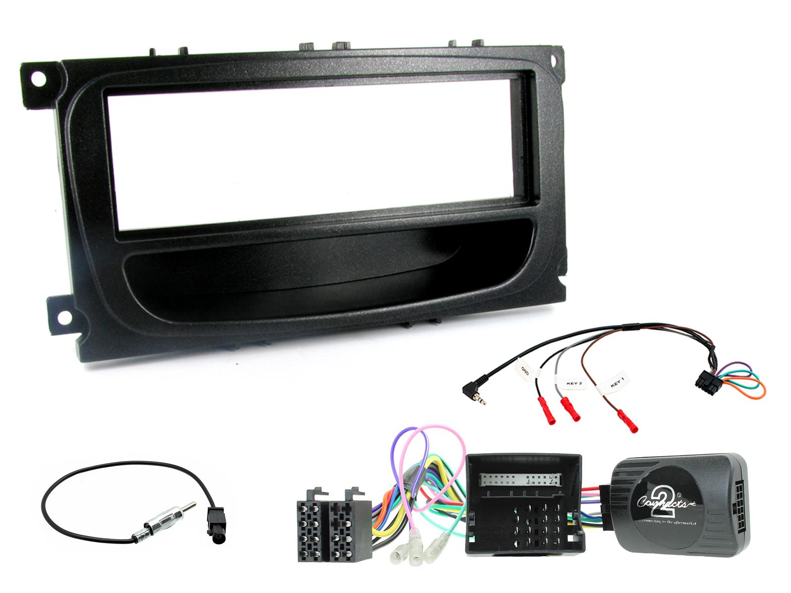 Connects2 CTKFD61 Black Single-DIN Fitting Kit for Ford Focus / Mondeo