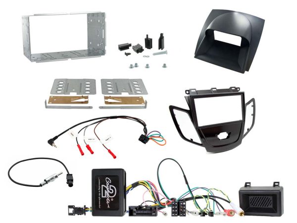 Connects2 CTKFD72 Ford Fiesta JA8 2010–2012 fitting kit – piano black / grey