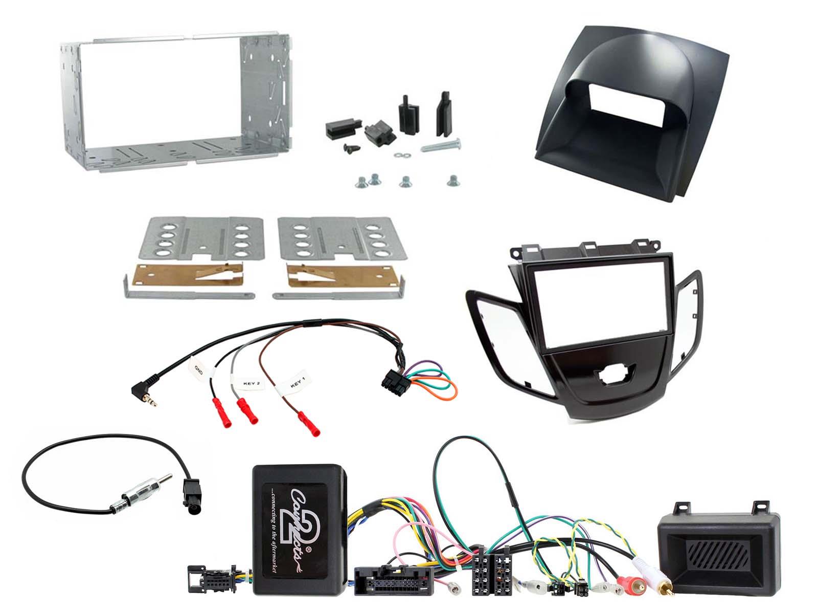 Connects2 CTKFD72 Ford Fiesta JA8 2010–2012 fitting kit – piano black / grey