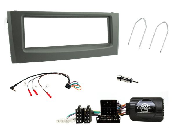 Connects2 CTKFT06 Fiat Grande Punto single-DIN fitting kit – matt black