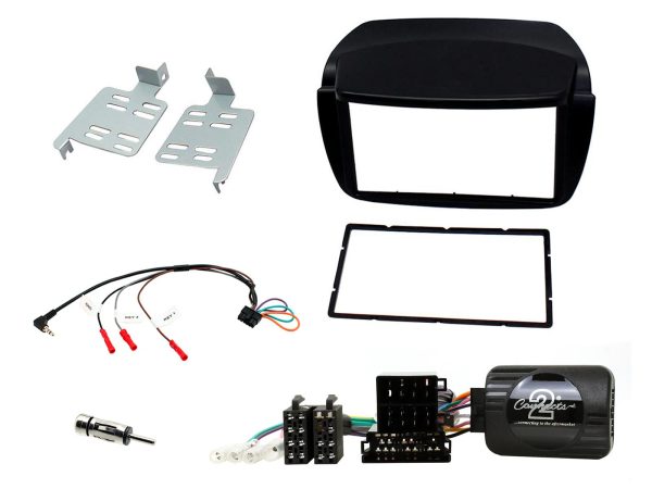 Connects2 CTKFT11 Fiat Doblo / Vauxhall Combo double-DIN fitting kit – black