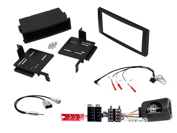 Connects2 CTKHY04 black double-DIN fitting kit for Hyundai Santa Fe