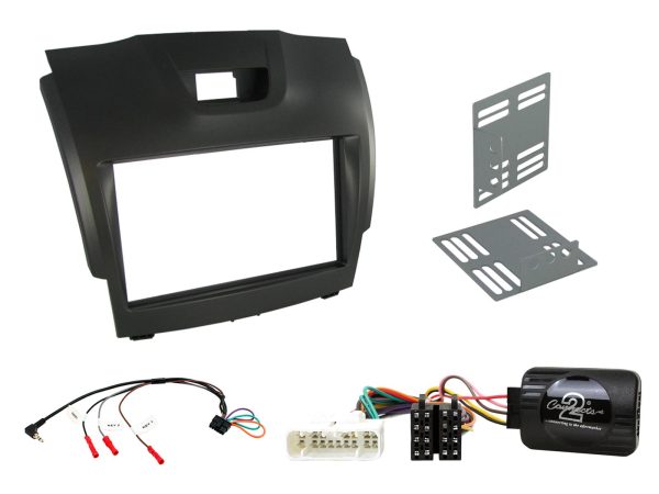 Connects2 CTKIZ01 double-DIN fitting kit for Isuzu D-Max / MU-X – grey
