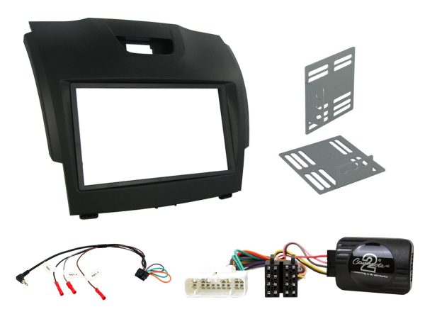 Connects2 CTKIZ02 Isuzu D-Max / MU-X double-DIN fitting kit – black