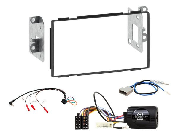 Connects2 CTKNS03 black double-DIN fitting kit for Nissan Qashqai