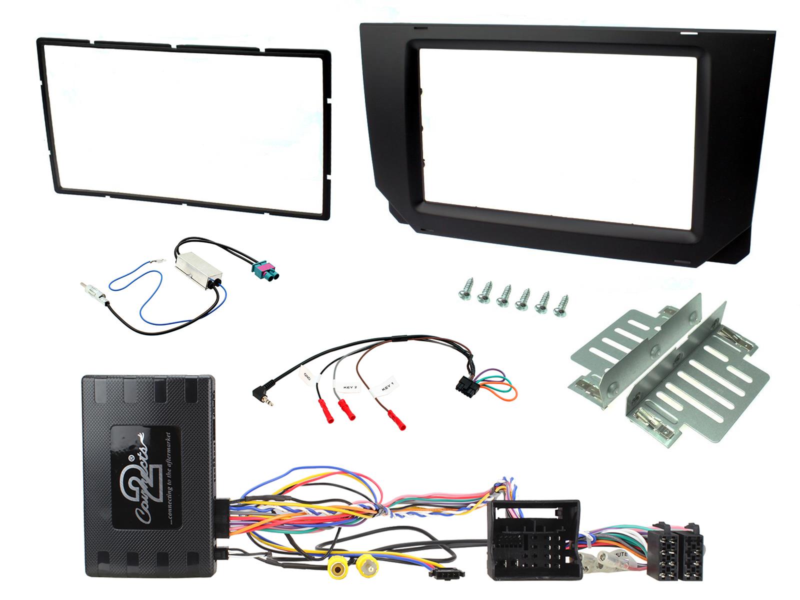 Connects2 CTKST13 SEAT Ibiza KJ MIB II fitting kit – black