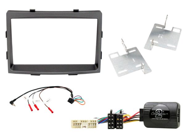 Connects2 CTKSY02 SsangYong Rodius double-DIN fitting kit – grey