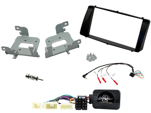 Connects2 CTKTY13 black double-DIN fitting kit for Toyota Corolla
