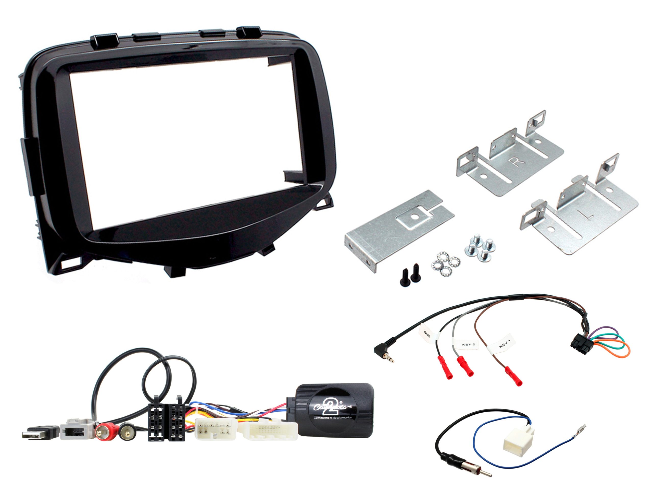 Connects2 CTKTY17 double-DIN fitting kit for Toyota Aygo AB40