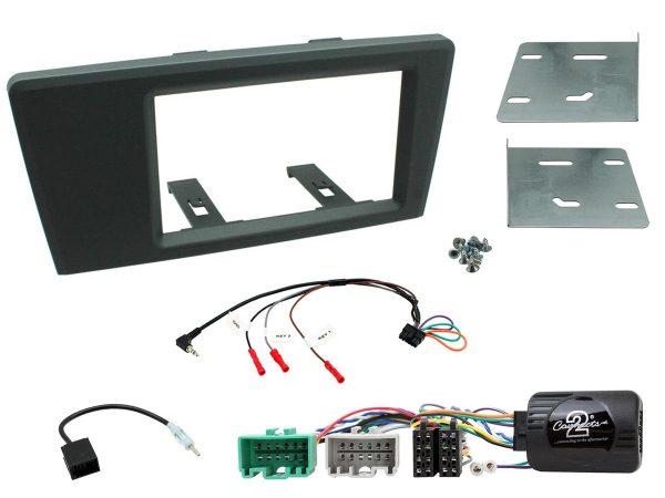 Connects2 CTKVL01 grey double-DIN fitting kit for Volvo S60 / V70