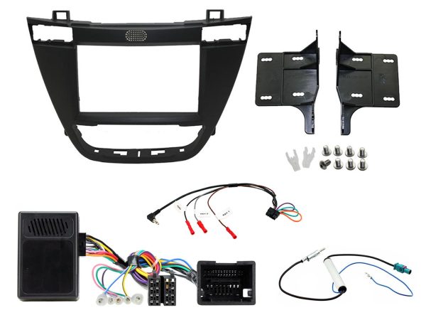 Connects2 CTKVX02 black double-DIN fitting kit for Vauxhall Insignia