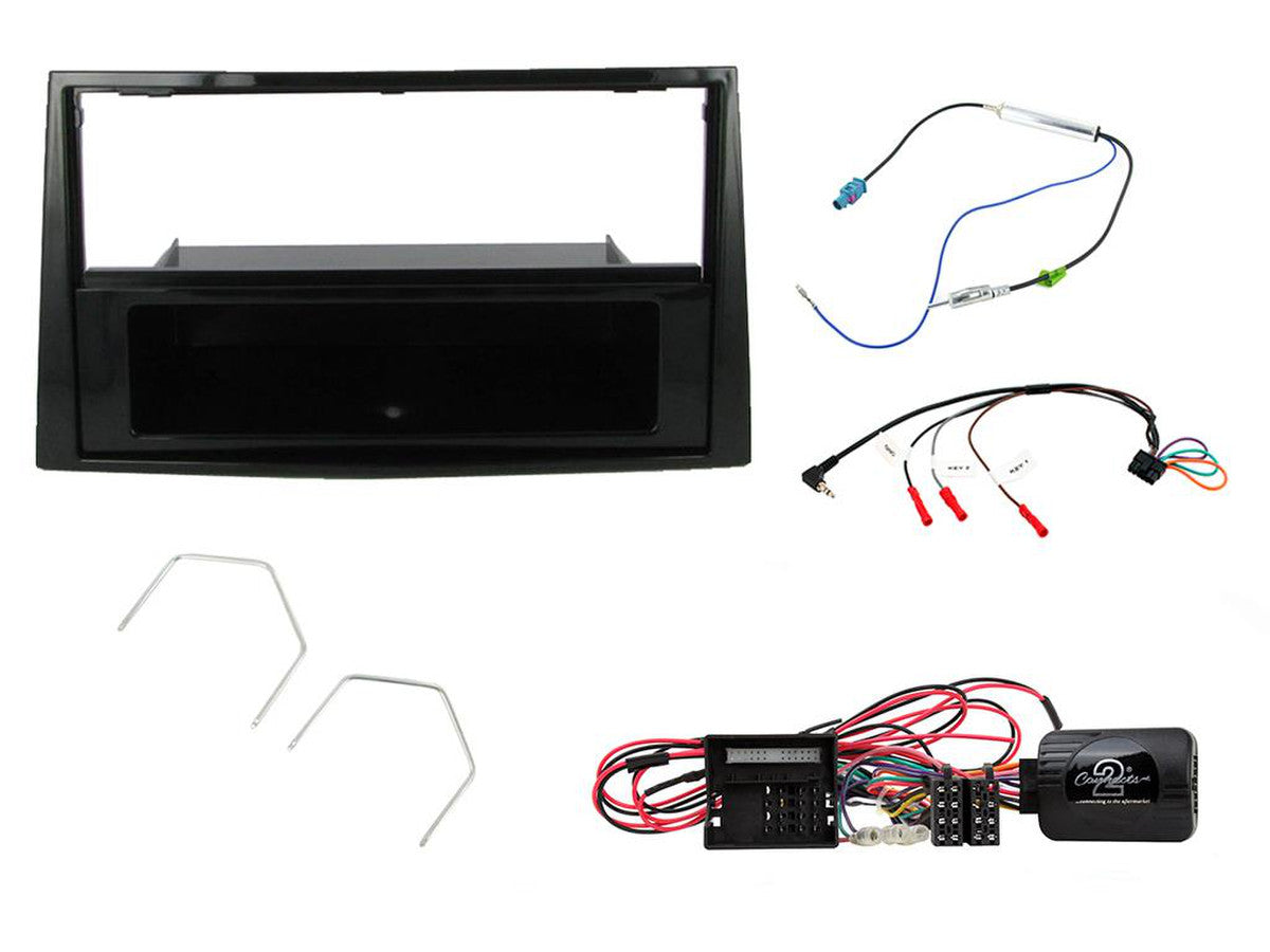 Connects2 CTKVX17 Piano-Black Single-DIN Fitting Kit for Vauxhall Corsa
