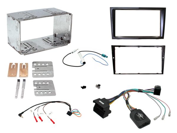 Connects2 CTKVX34 double-DIN fitting kit for Vauxhall Astra H – charcoal