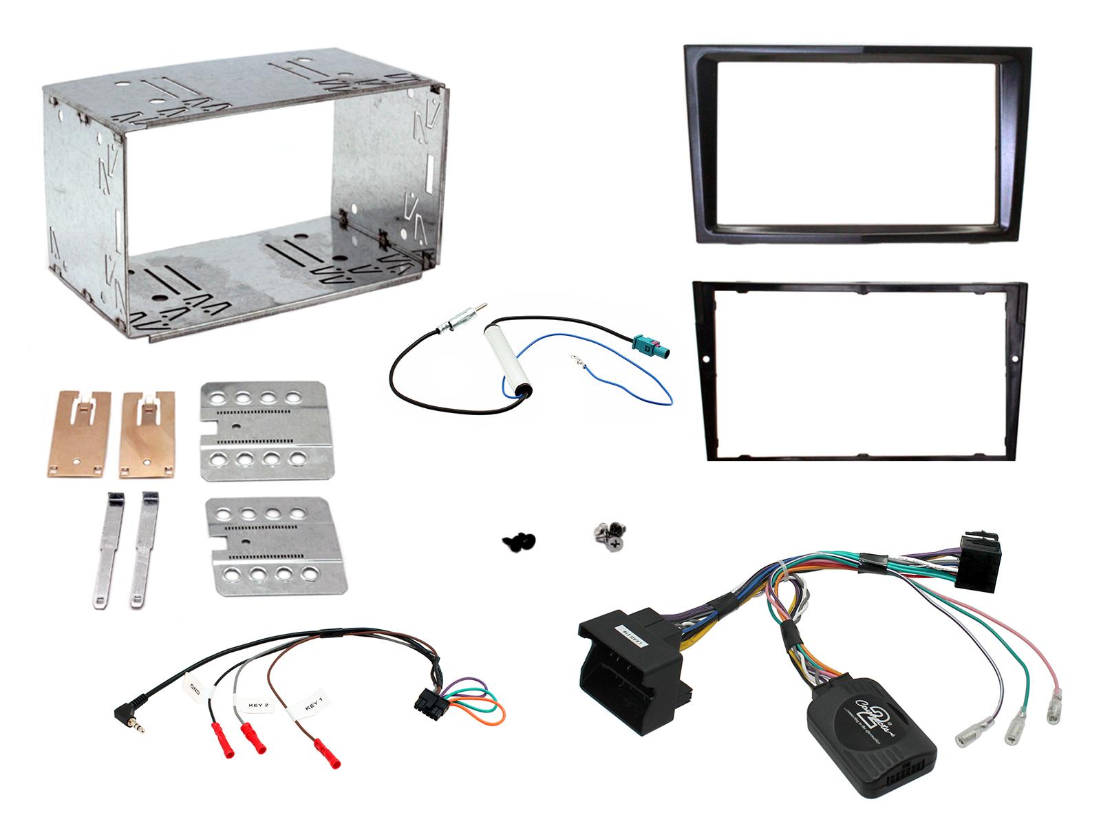 Connects2 CTKVX34 double-DIN fitting kit for Vauxhall Astra H – charcoal