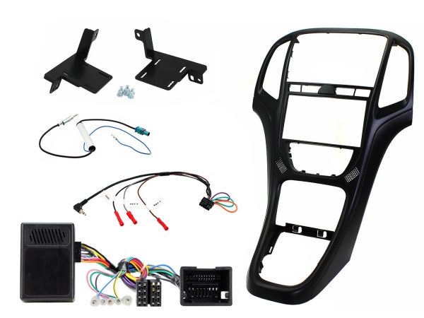 Connects2 CTKVX42 Vauxhall Astra J double-DIN fitting kit – matt black