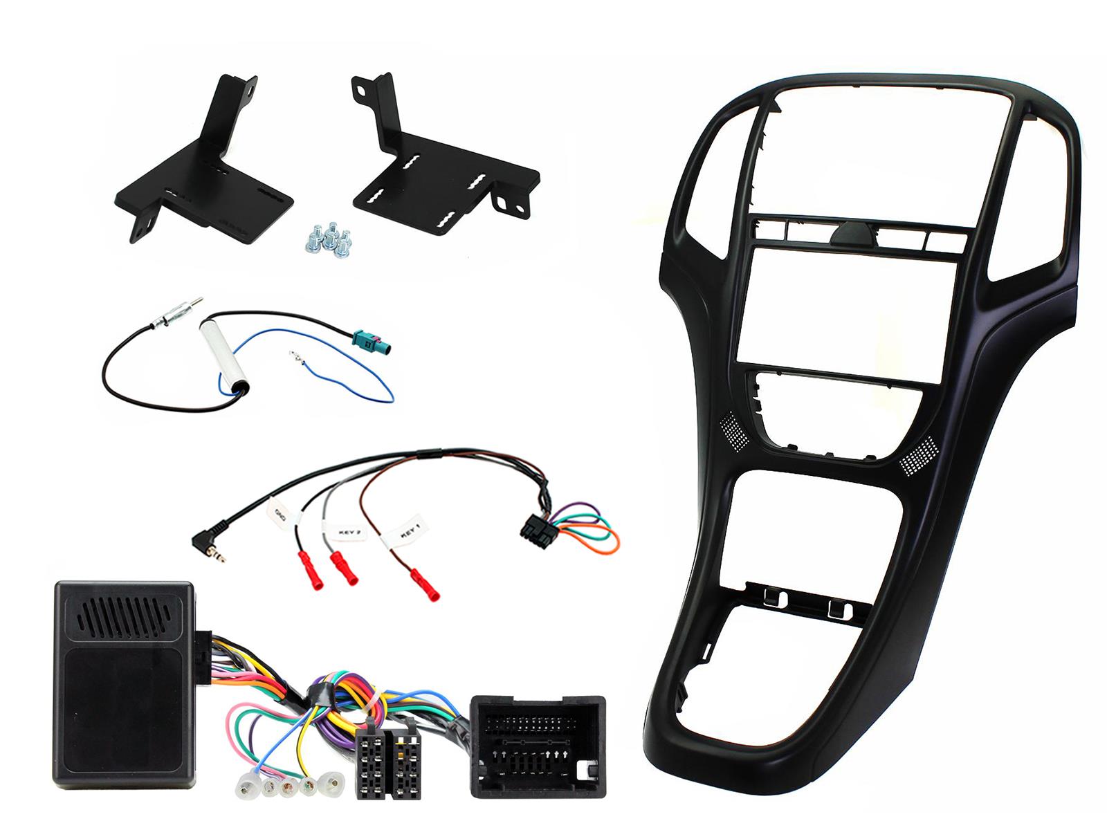 Connects2 CTKVX42 Vauxhall Astra J double-DIN fitting kit – matt black