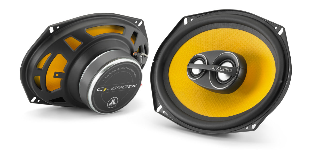 JL Audio C1-690TX 6 x 9 inch Three-Way Coaxial Speakers — Pair