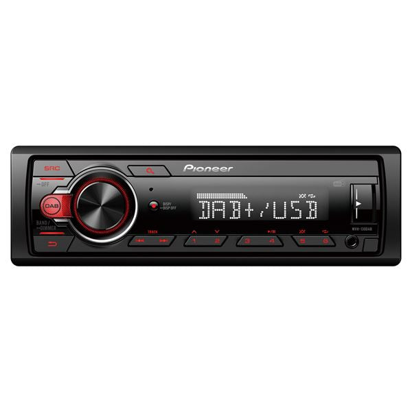 Pioneer MVH-130DAB (MVH130DAB) Single-DIN DAB+ USB Digital Media Stereo
