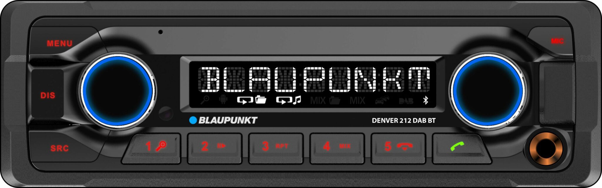Blaupunkt Denver 212 DAB BT Single-DIN Bluetooth USB Radio