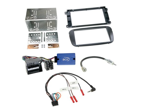 ACV 621114-19-4 Ford analogue-ignition double-DIN fitting kit – black