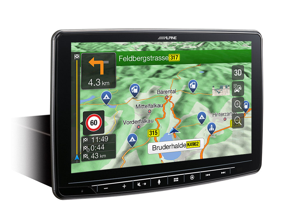 Alpine INE-F904DC Halo9 Navi — 9-inch Floating Navigation Stereo