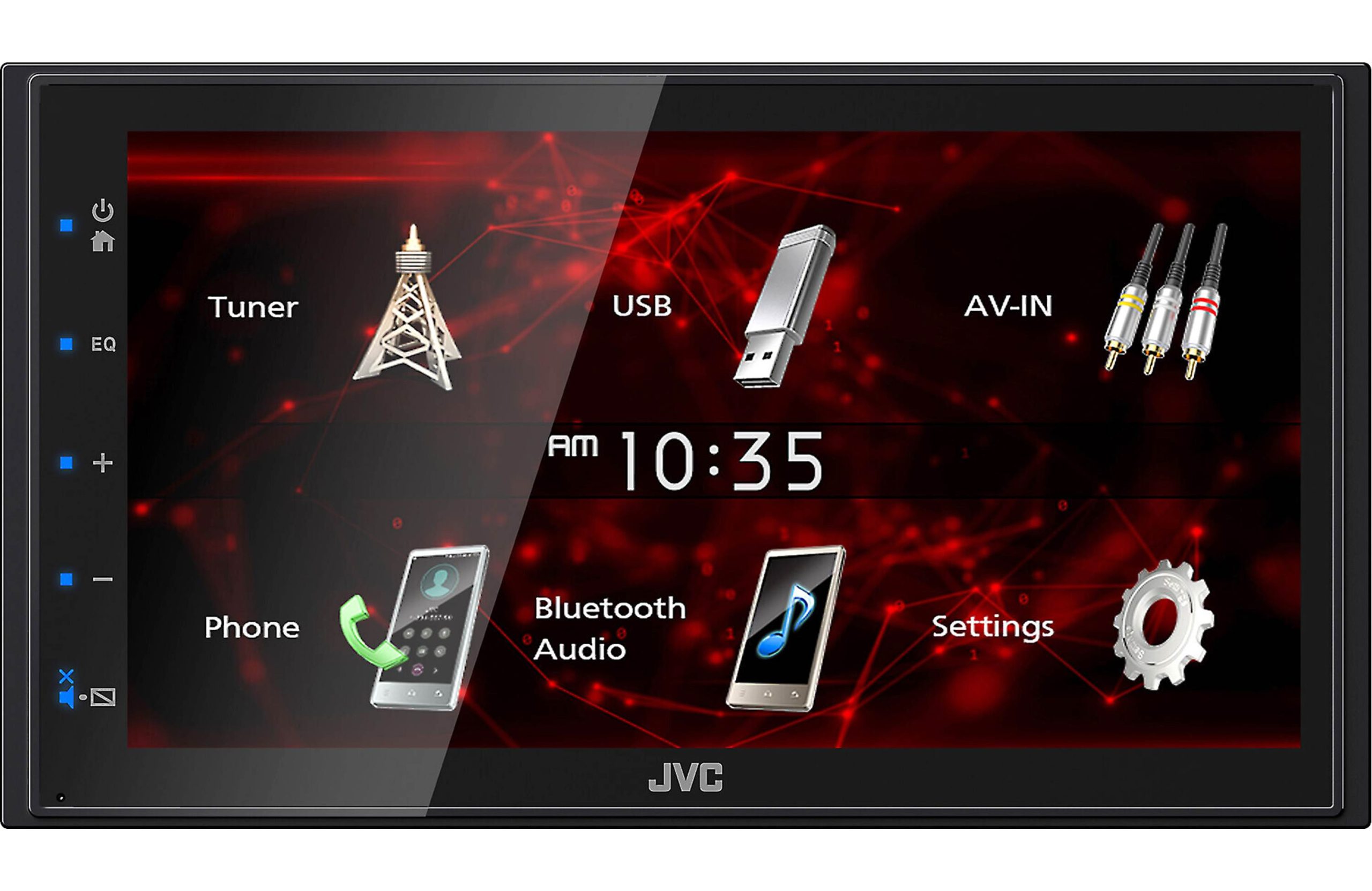 JVC KW-M180BT 6.8-inch Double DIN Bluetooth USB Stereo