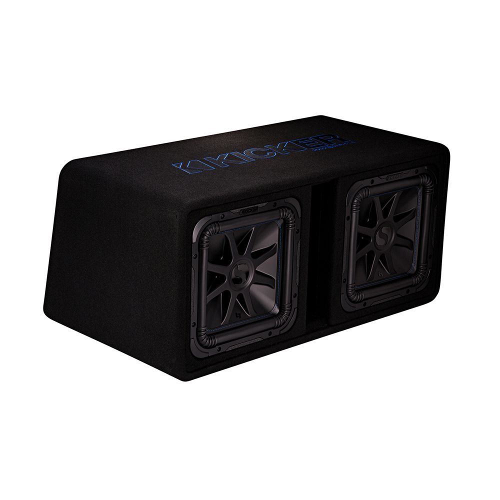 Kicker 44DL7S122 Solo-Baric L7S Dual 12-Inch 2-Ohm Loaded Subwoofer Enclosure