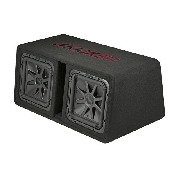 Kicker 45DL7R122 Solo-Baric L7R Dual 12-Inch 2-Ohm Loaded Subwoofer Enclosure